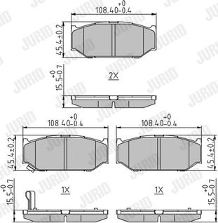 Jurid 573417J - Set placute frana,frana disc www.parts5.com