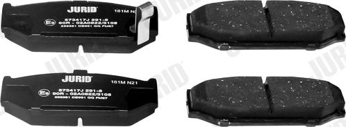 Jurid 573417J - Set placute frana,frana disc www.parts5.com