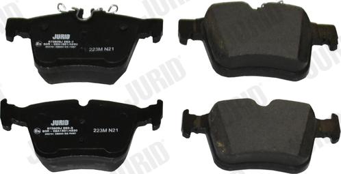 Jurid 573609J - Set placute frana,frana disc www.parts5.com