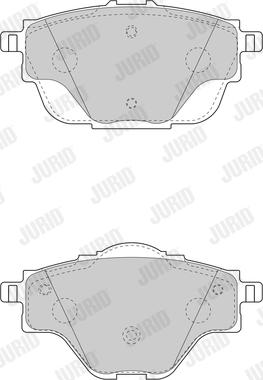 Jurid 573622J - Brake Pad Set, disc brake www.parts5.com