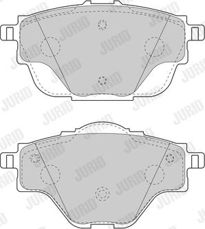 Jurid 573622J - Brake Pad Set, disc brake www.parts5.com