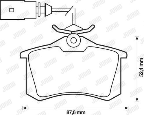 Jurid 573065J - Piduriklotsi komplekt,ketaspidur www.parts5.com