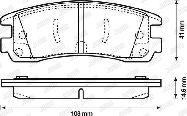 Jurid 573062J - Brake Pad Set, disc brake parts5.com