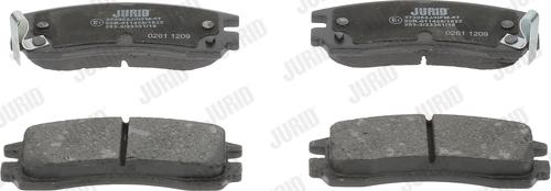 Jurid 573062J - Fékbetétkészlet, tárcsafék parts5.com