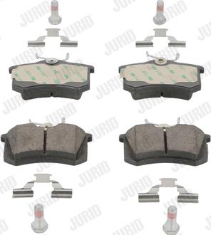 Jurid 573005JC - Тормозные колодки, дисковые, комплект www.parts5.com