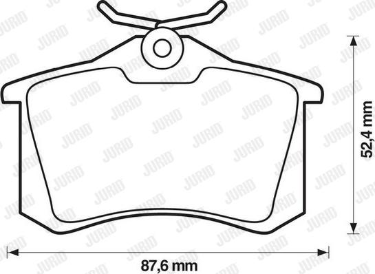 Jurid 573032J - Piduriklotsi komplekt,ketaspidur www.parts5.com