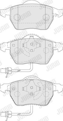 Jurid 573037J - Set placute frana,frana disc www.parts5.com