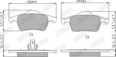 Jurid 573021J - Kit de plaquettes de frein, frein à disque www.parts5.com