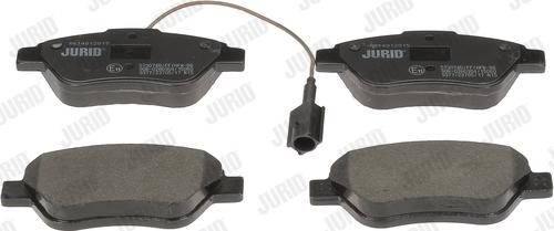 Jurid 573074D - Тормозные колодки, дисковые, комплект www.parts5.com