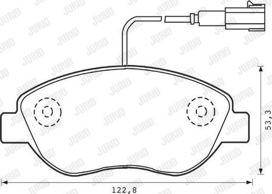 Jurid 573074D - Set placute frana,frana disc www.parts5.com