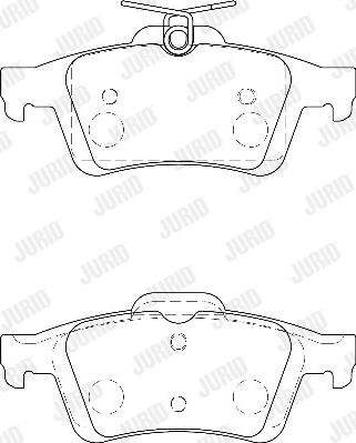 Jurid 573186D - Komplet kočnih obloga, disk kočnica www.parts5.com