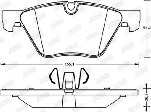 Jurid 573187J - Set placute frana,frana disc www.parts5.com