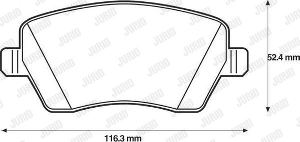 Jurid 573125J - Set placute frana,frana disc www.parts5.com