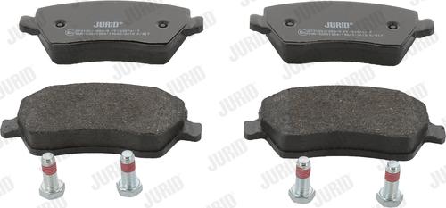 Jurid 573125J - Тормозные колодки, дисковые, комплект www.parts5.com