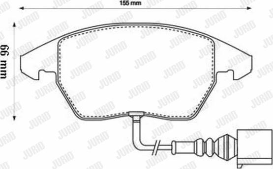 Jurid 573128J - Brake Pad Set, disc brake www.parts5.com