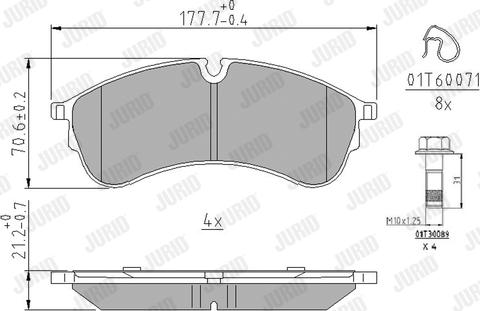 Jurid 573844J - Brake Pad Set, disc brake www.parts5.com