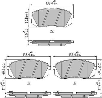 Jurid 573814J - Set placute frana,frana disc www.parts5.com