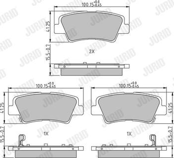 Jurid 573816J - Set placute frana,frana disc www.parts5.com