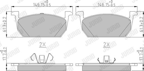 Jurid 573833J - Set placute frana,frana disc www.parts5.com