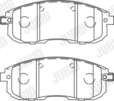 Jurid 573304J - Set placute frana,frana disc www.parts5.com