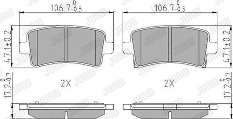 Jurid 573313J - Set placute frana,frana disc www.parts5.com