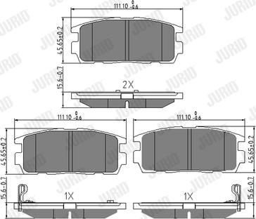 Jurid 573386J - Set placute frana,frana disc www.parts5.com