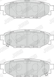 Jurid 573380J - Тормозные колодки, дисковые, комплект www.parts5.com