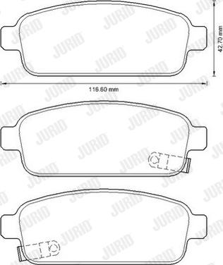 Jurid 573335JC - Set placute frana,frana disc www.parts5.com