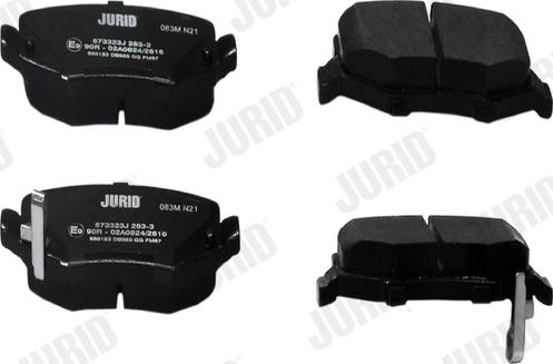 Jurid 573323J - Brake Pad Set, disc brake www.parts5.com