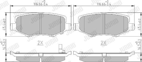 Jurid 573323J - Brake Pad Set, disc brake www.parts5.com