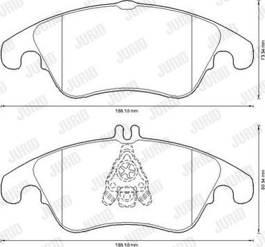 Jurid 573291JC - Piduriklotsi komplekt,ketaspidur www.parts5.com