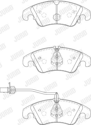 Jurid 573247JC - Brake Pad Set, disc brake www.parts5.com