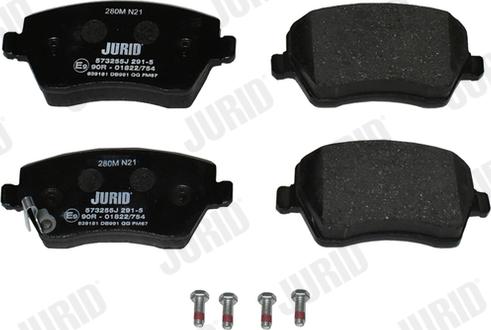 Jurid 573255J - Brake Pad Set, disc brake www.parts5.com