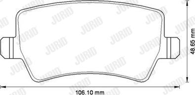 Jurid 573250JC - Σετ τακάκια, δισκόφρενα www.parts5.com