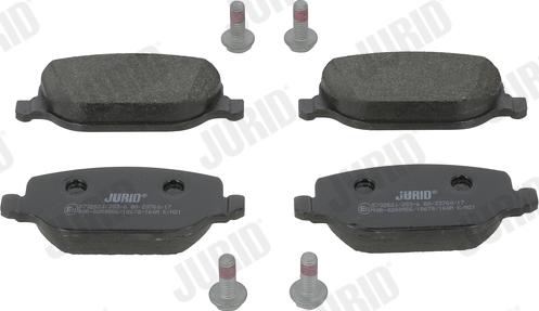 Jurid 573252J - Brake Pad Set, disc brake www.parts5.com