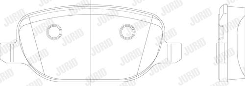 Jurid 573252J - Brake Pad Set, disc brake www.parts5.com