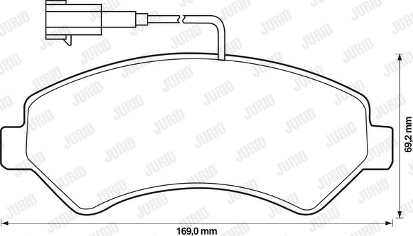 Jurid 573261J - Set placute frana,frana disc www.parts5.com