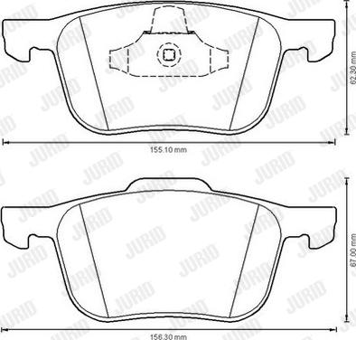 Jurid 573209JC - Set placute frana,frana disc www.parts5.com