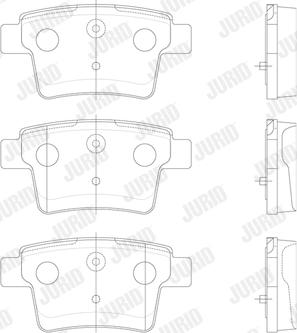 Jurid 573218J - Brake Pad Set, disc brake www.parts5.com