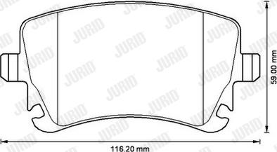 Jurid 573220JC - Set placute frana,frana disc www.parts5.com