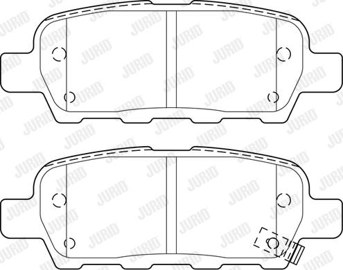 Jurid 573754J - Bremsbelagsatz, Scheibenbremse www.parts5.com