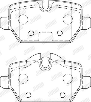 Jurid 573755J - Тормозные колодки, дисковые, комплект www.parts5.com