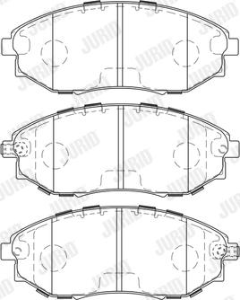 Jurid 573751J - Brake Pad Set, disc brake www.parts5.com