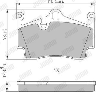 Jurid 573769J - Set placute frana,frana disc www.parts5.com