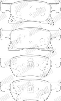 Jurid 573701J - Brake Pad Set, disc brake www.parts5.com