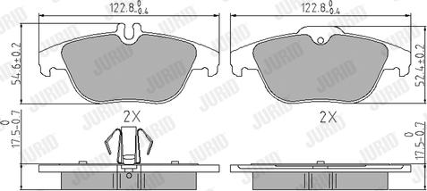 Jurid 573735J - Set placute frana,frana disc www.parts5.com