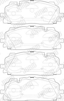 Jurid 573773J - Brake Pad Set, disc brake www.parts5.com