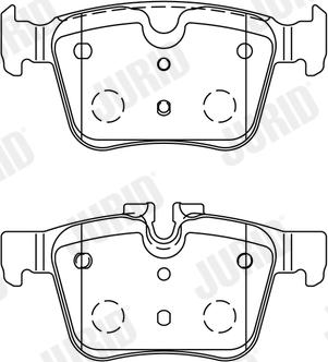 Jurid 573772J - Set placute frana,frana disc www.parts5.com