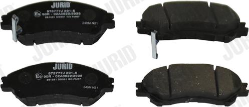 Jurid 573777J - Brake Pad Set, disc brake www.parts5.com