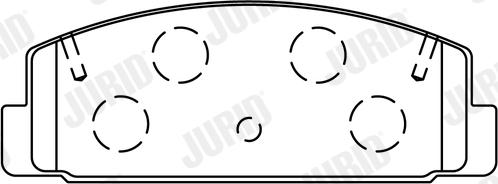 Jurid 572490J - Set placute frana,frana disc www.parts5.com